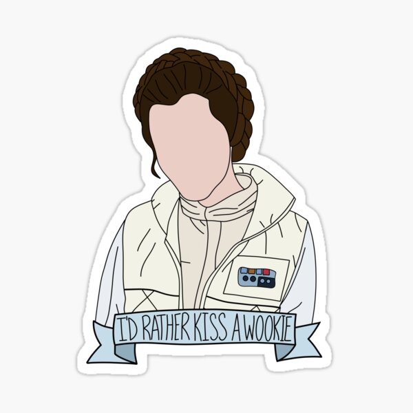 Vista previa del artículo con la obra «Prefiero besar a un wookie», diseñado y vendido por Master-Of-None.