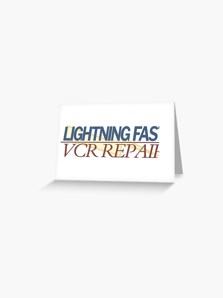 Lightning Fast VCR Repair