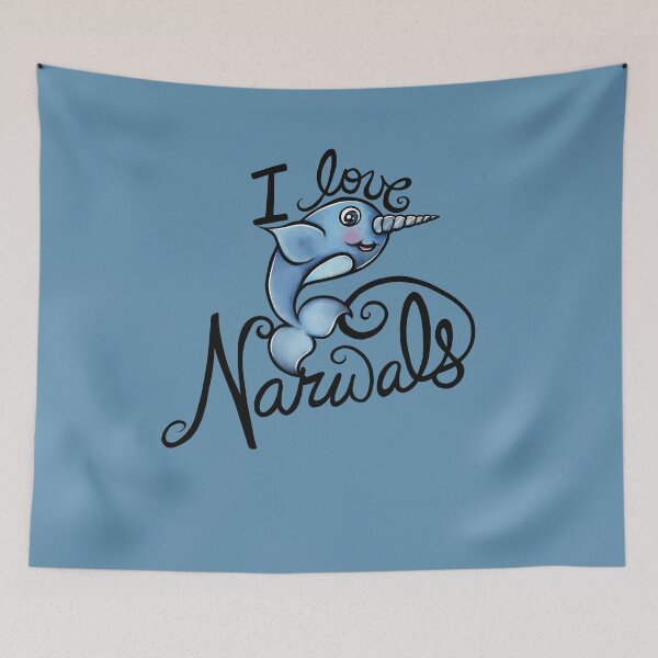 Item preview, I love narwhals designed and sold by FrictionMaxxing.