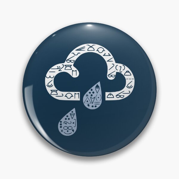 Item preview, Cloud and rain weather map symbols  designed and sold by MorvernDesigns.