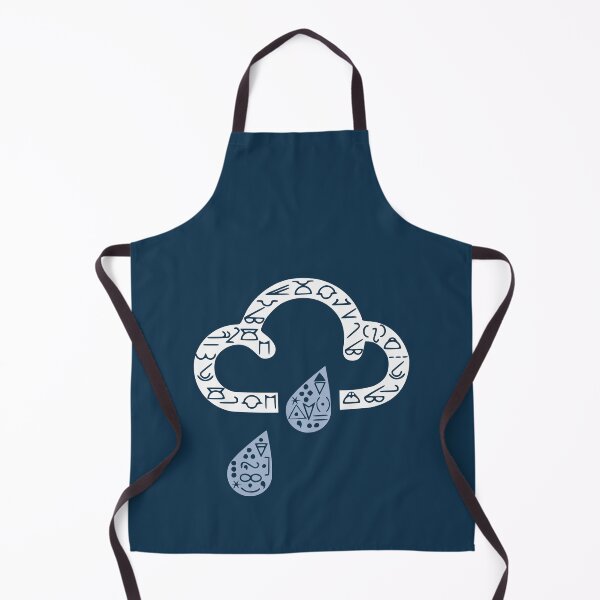Item preview, Cloud and rain weather map symbols designed and sold by MorvernDesigns.