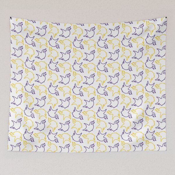 Item preview, Minnesota Vikings Pattern, White Background designed and sold by brittlouise.