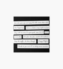 One Direction quotes Art Board