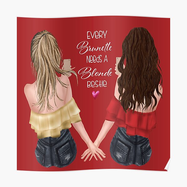 Blonde Bestie Posters Redbubble 