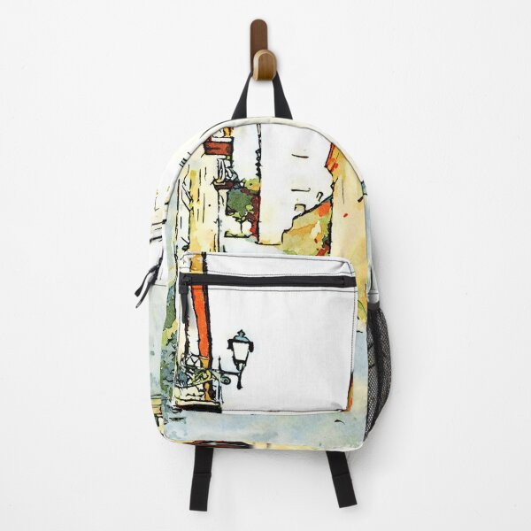 Item preview, Glimpse of a street with small church designed and sold by Giuseppe Cocco.