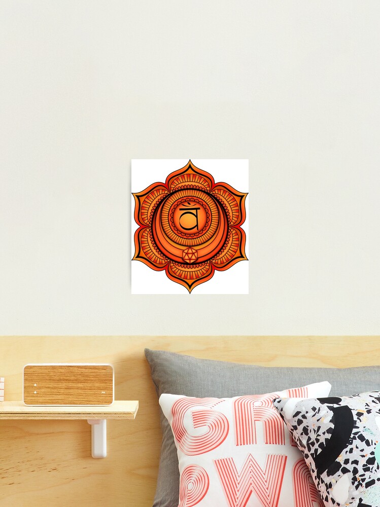 Sacral Chakra Watercolor Floor Pillow by Della Reside