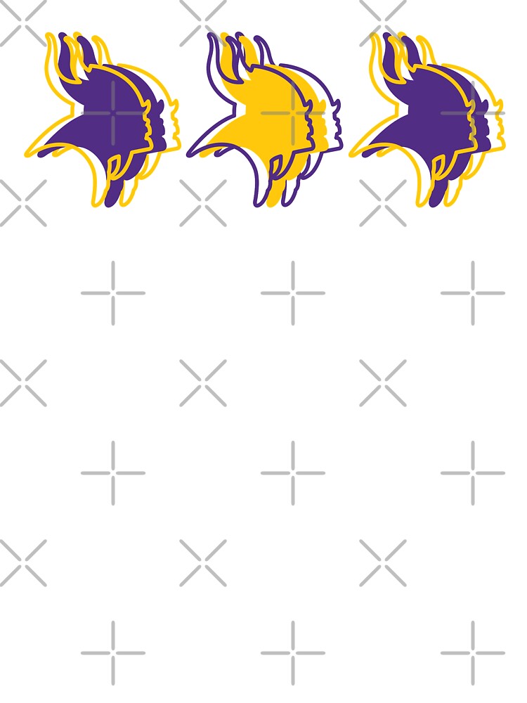 Minnesota Vikings Pattern, White Background Kids T-Shirt for Sale by  brittlouise