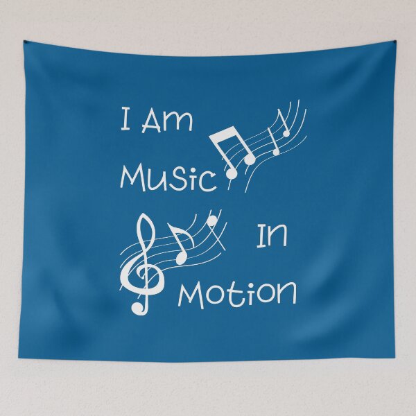 Item preview, I Am Music In Motion: Blue Selection designed and sold by Intuitive Engines Apparel Co..