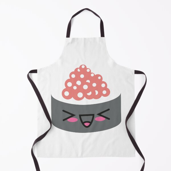Item preview, kawaii sushi urumaki excited roe rice food funny cute fish japan designed and sold by korakai.