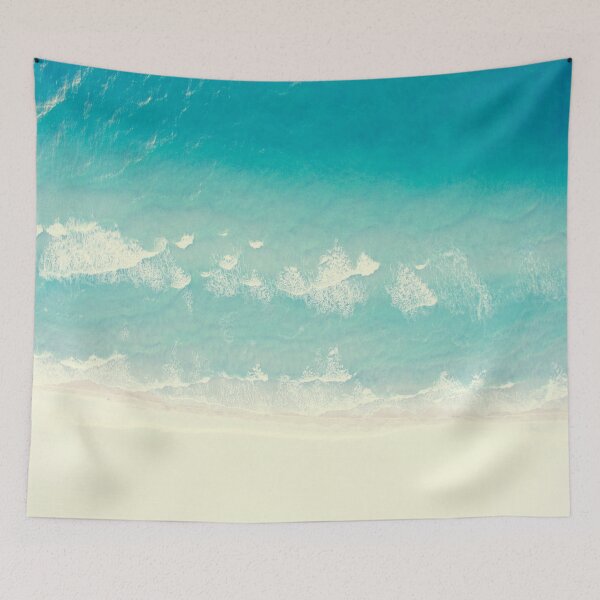 Item preview, Blue And Turquoise Ocean Waves designed and sold by skeefmenezes.