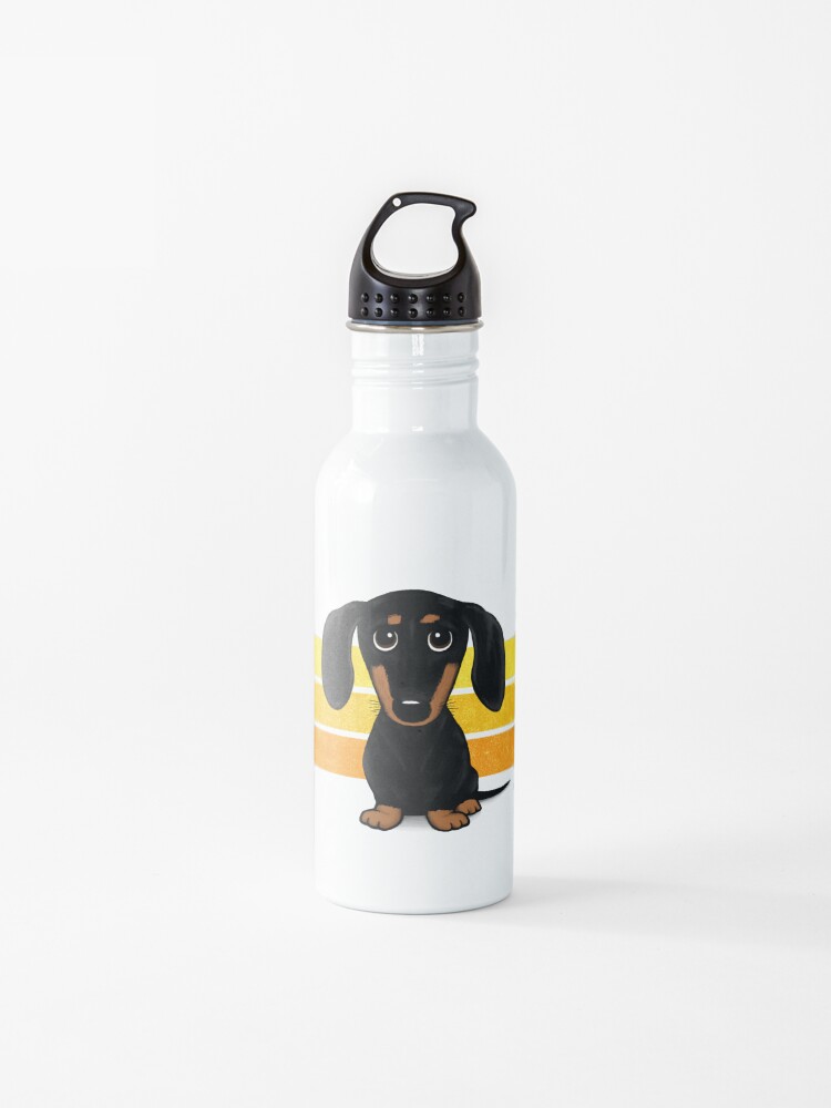 Cute Black and Tan Smooth Coated Dachshund Cartoon Dog Cute Black and Tan Smooth Coated Dachshund Cartoon Dog