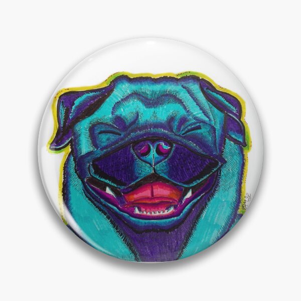 Item preview, Happy Pug designed and sold by BeeGeePops.