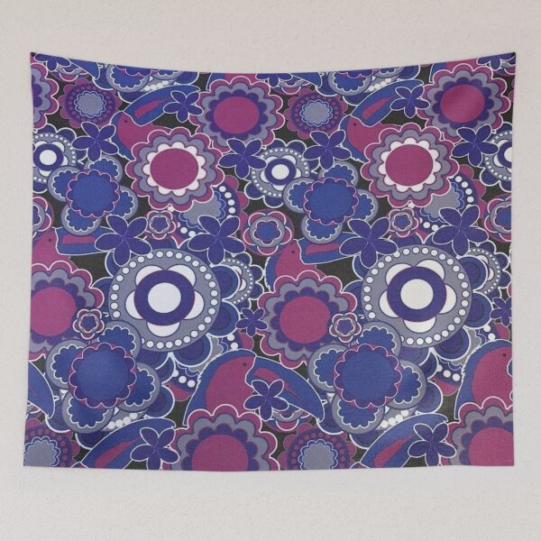 Item preview, Blue, Purple, and white Hummingbird and flower Pattern designed and sold by africanvisuals.