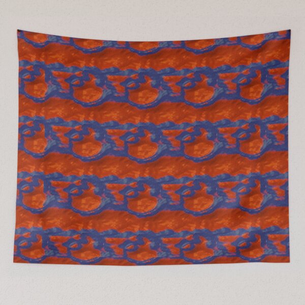 Artikelvorschau, Orange und blaues Muster Hintergrund entworfen und verkauft von YaNative.