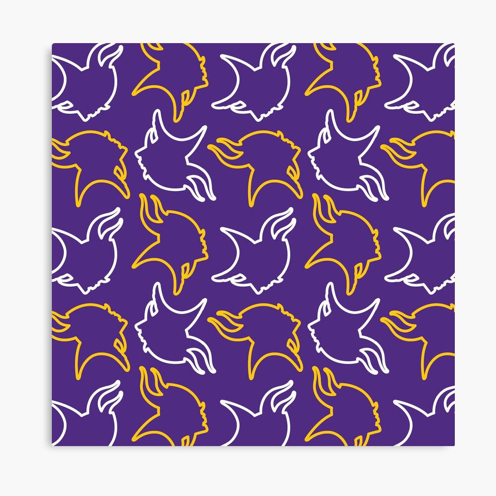 MN VIKINGS IN STATE SILHOUETTE OUTLINE RECTANGLE (PURPLE)