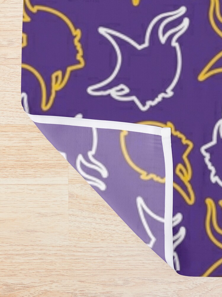 Minnesota Vikings Pattern, Purple Background Shower Curtain for Sale by  brittlouise