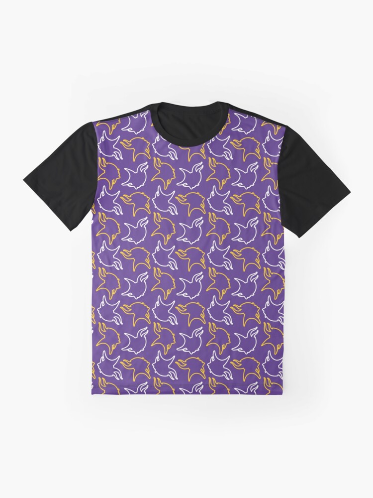 Minnesota Vikings Pattern, Purple Background | Poster