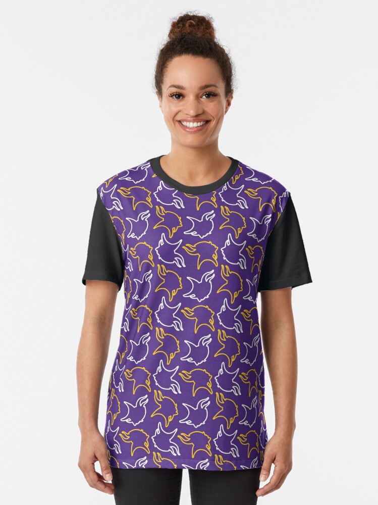 Minnesota Vikings Logo  Graphic T-Shirt Dress for Sale by LostBirch