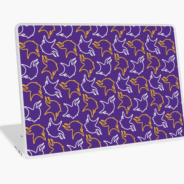 Minnesota Vikings Pattern, Purple Background Sticker for Sale by