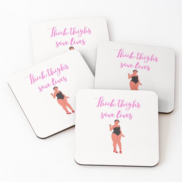 Item preview, Thick Thighs Save Lives retty plus size girl body positive designed and sold by RKSDesigns.