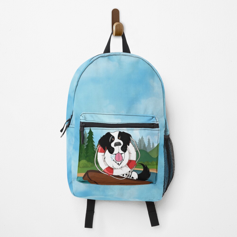 Landseer Boating in the Lake Backpack