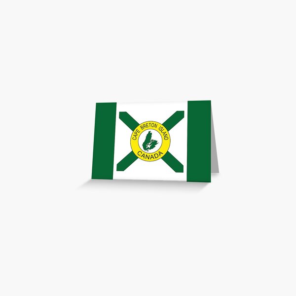 Flagge von Cape Breton Island (inoffiziell), Nova Scotia Grußkarte