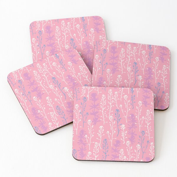 Item preview, Pink morning frost. Winter. Wild herbs seamless pattern on pink. Stay wild. Wild life designed and sold by Yulia Chepurova.