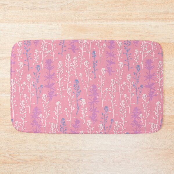 Item preview, Pink morning frost. Winter. Wild herbs seamless pattern on pink. Stay wild. Wild life designed and sold by Yulia Chepurova.