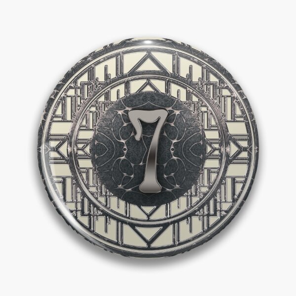 Item preview, Number Seven Art Nouveau Vintage Numbers designed and sold by Xarah.