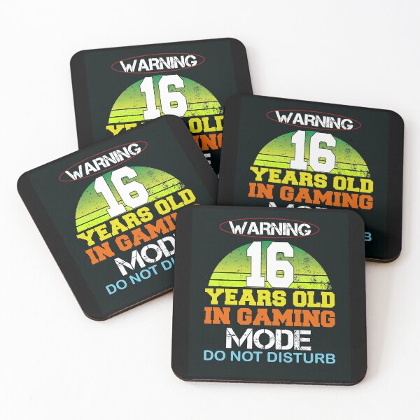 Item preview, Warning 16 Years Old In Gaming Mode Do Not Disturb designed and sold by yacine12353.
