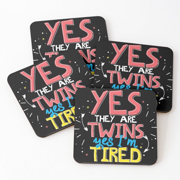 Item preview, Funny Yes They Are Twins Yes Im Tired design for Moms Dads design designed and sold by Lisbob.