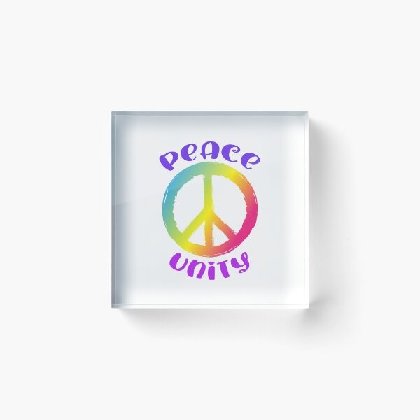Item preview, Peace and Unity Rainbow Peace Sign Statement designed and sold by DigitalPie.