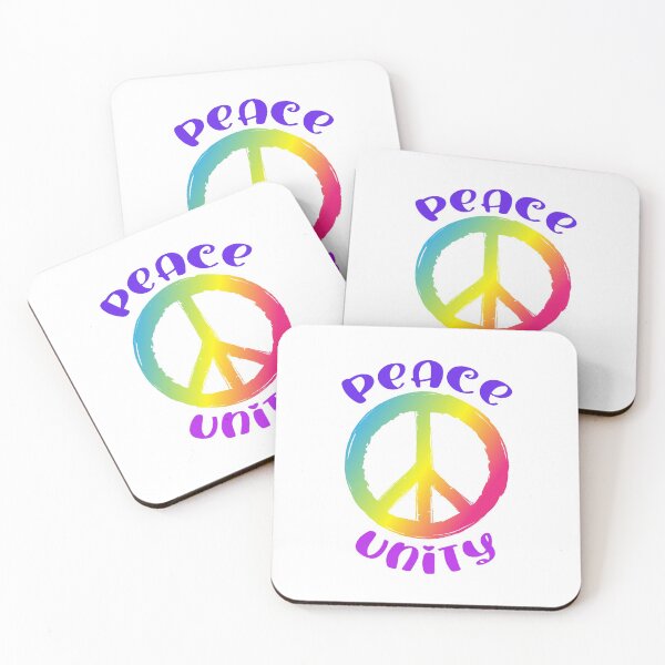 Item preview, Peace and Unity Rainbow Peace Sign Statement designed and sold by DigitalPie.