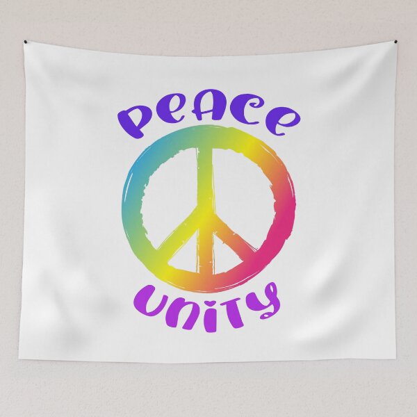 Item preview, Peace and Unity Rainbow Peace Sign Statement designed and sold by DigitalPie.