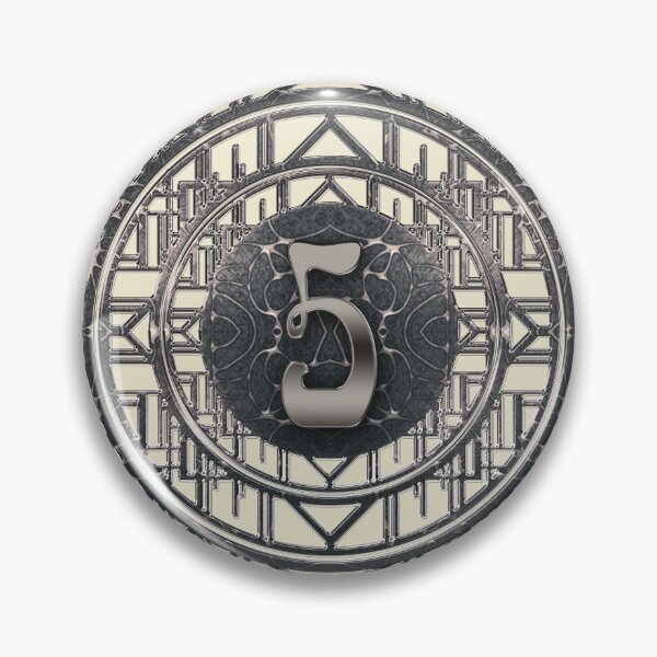Item preview, Number Five Art Nouveau Vintage Numbers designed and sold by Xarah.