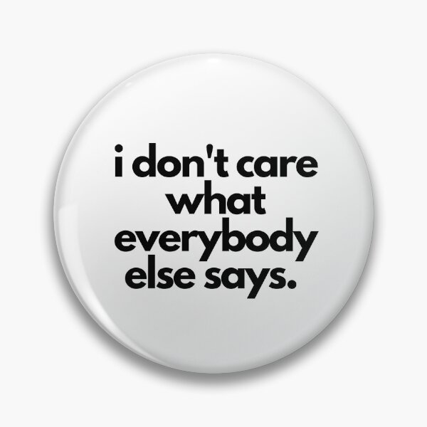 Item preview, I Don't Care White Lie Party Funny Quote designed and sold by luchik-and-co.