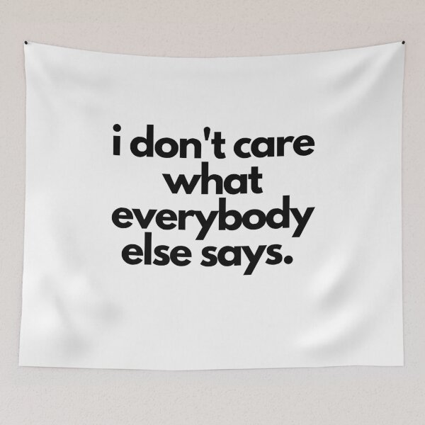 Item preview, I Don't Care White Lie Party Funny Quote designed and sold by luchik-and-co.