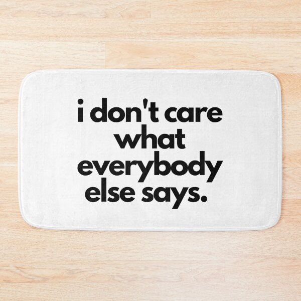 Item preview, I Don't Care White Lie Party Funny Quote designed and sold by luchik-and-co.