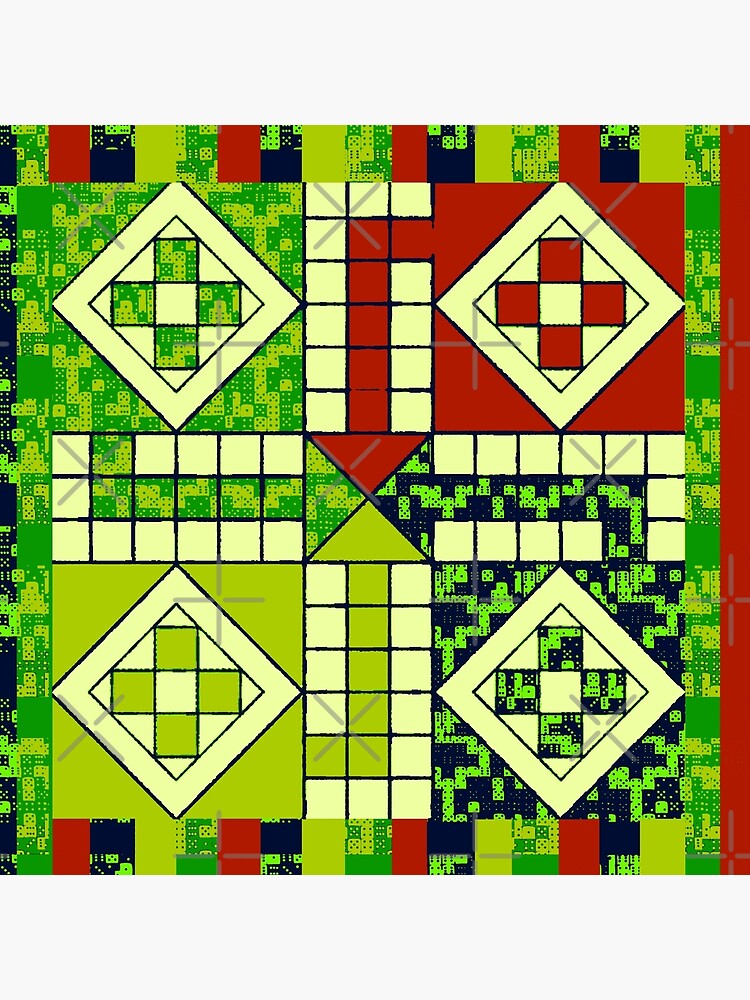 Ludo board modelo vetor imprimível