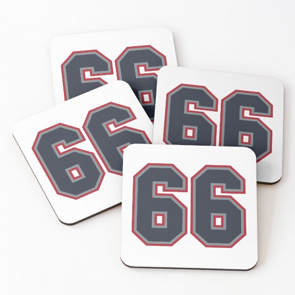 Item preview, 66 Navy Grey Red Sports Number Sixty-Six designed and sold by HelloFromAja.