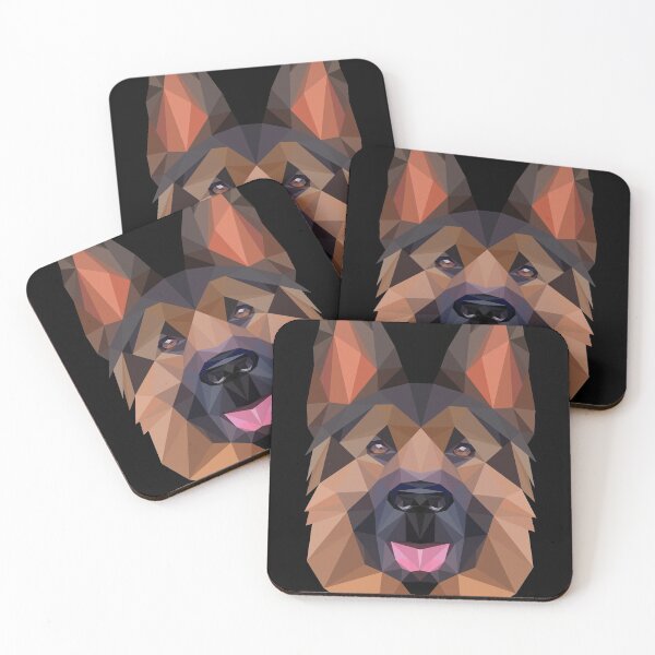 Item preview, Dog German Shepherd - Polygonal Art - D1 designed and sold by MVG designs.