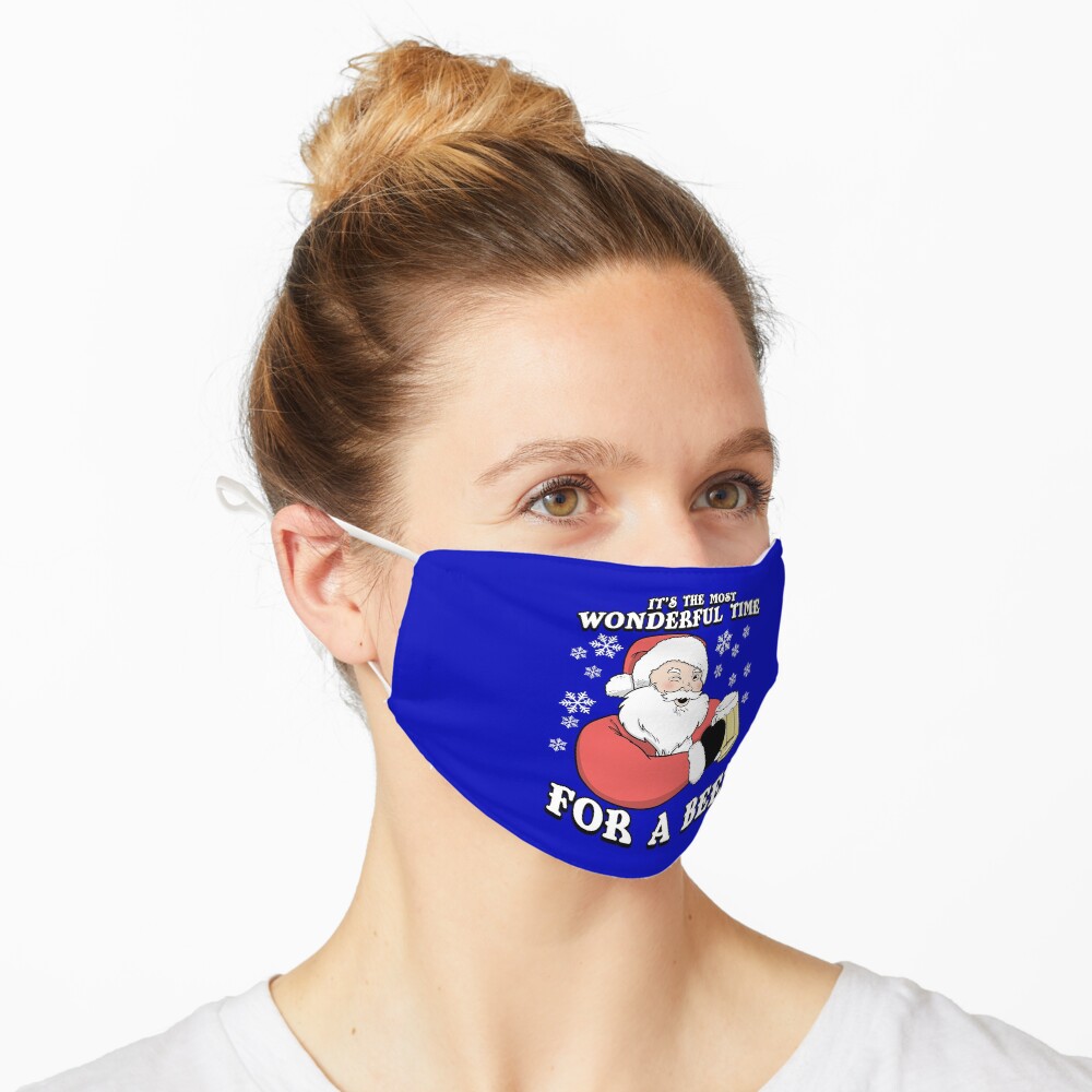 It's The Most Wonderful Time For A Beer | Vintage Santa Mask