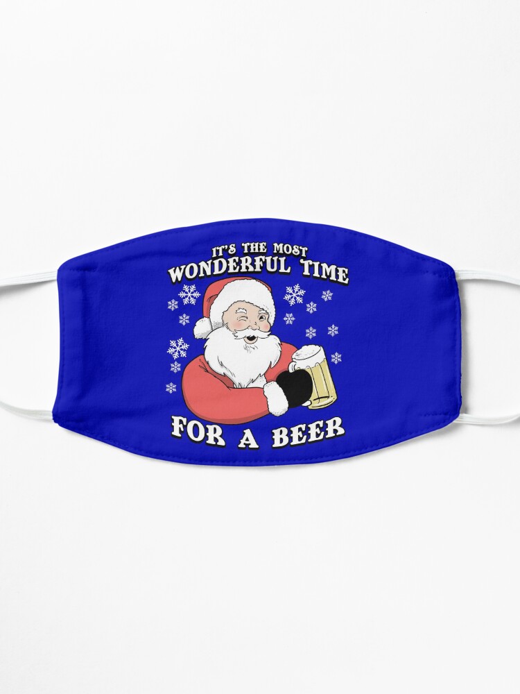 Alternate view of It's The Most Wonderful Time For A Beer | Vintage Santa Mask