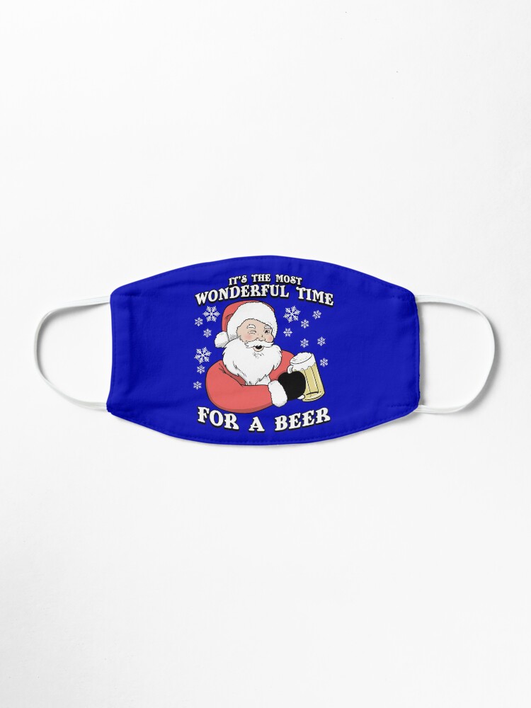 Alternate view of It's The Most Wonderful Time For A Beer | Vintage Santa Mask