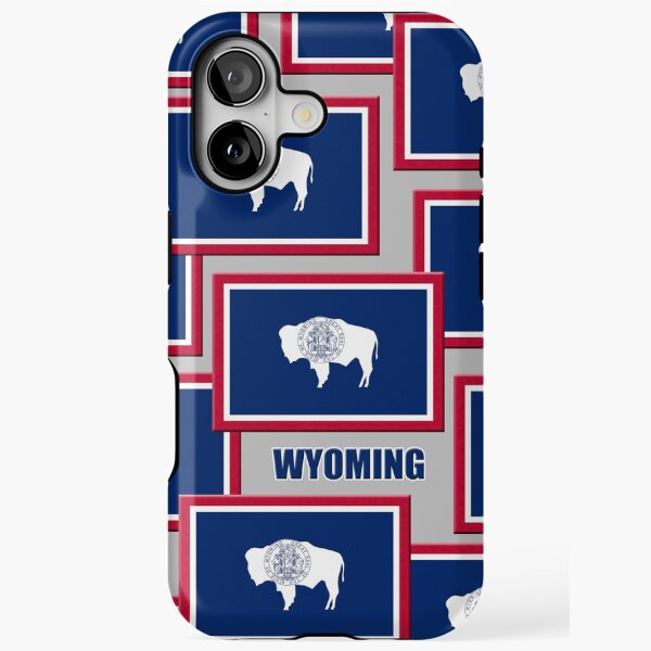 Wyoming Flag Phone Case (8) iPhone Tough Case