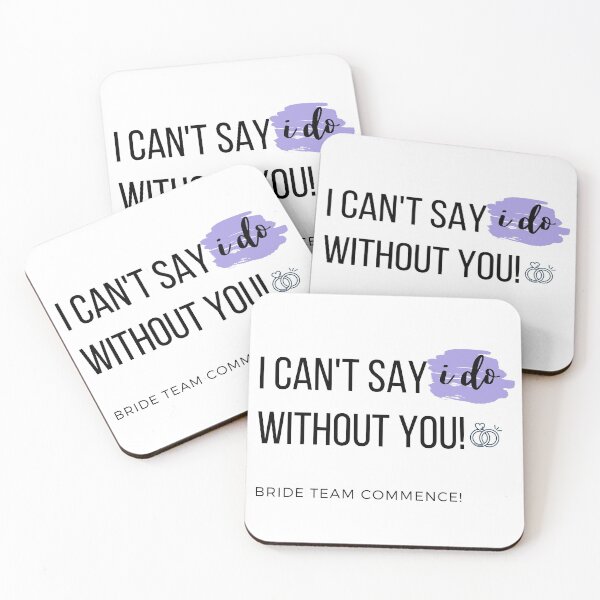 Item preview, Bridesmaid design - I can't say I do without you! designed and sold by clara wafik.