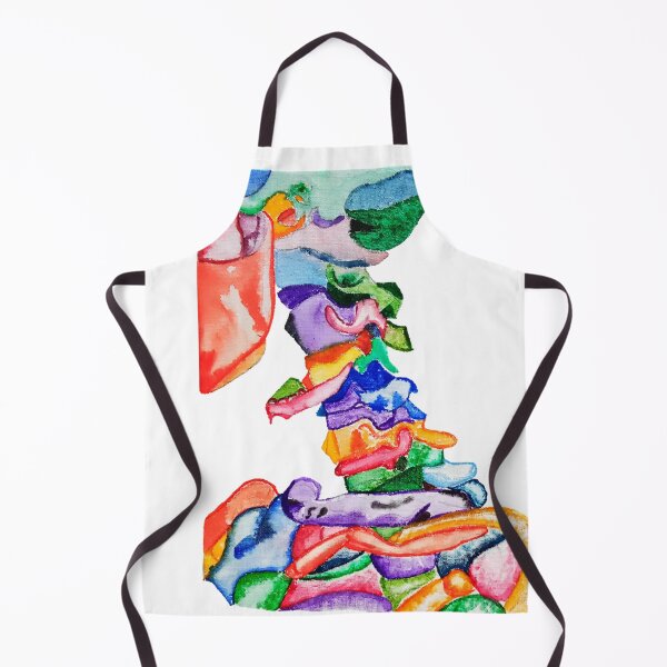 Item preview, Rainbow Watercolour Skeleton designed and sold by Katy Briant.