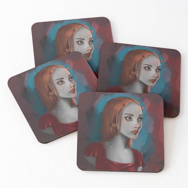 Item preview, beautiful women with red hair designed and sold by VijunArt.