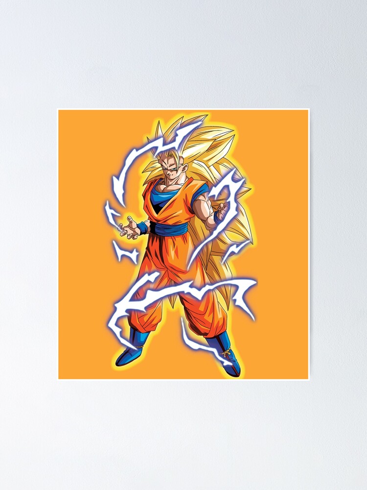 Super Saiyan 3 Goku Poster for Sale by BeeRyeCrafts