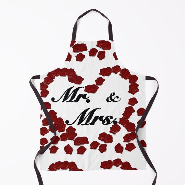 Item preview, Mr and Mrs with red rose petals designed and sold by Artonmytee.